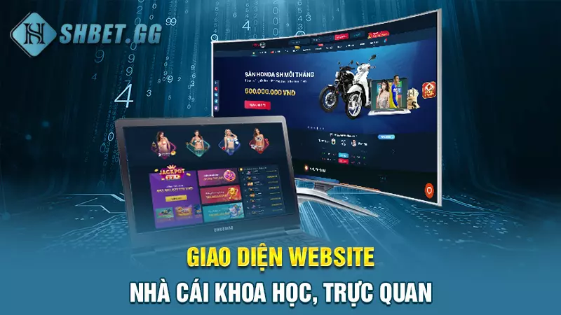 Giao diện website nhà cái khoa học, trực quan