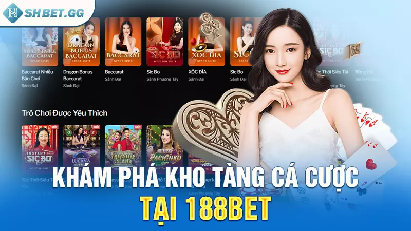 Khám phá kho tàng cá cược tại 188bet